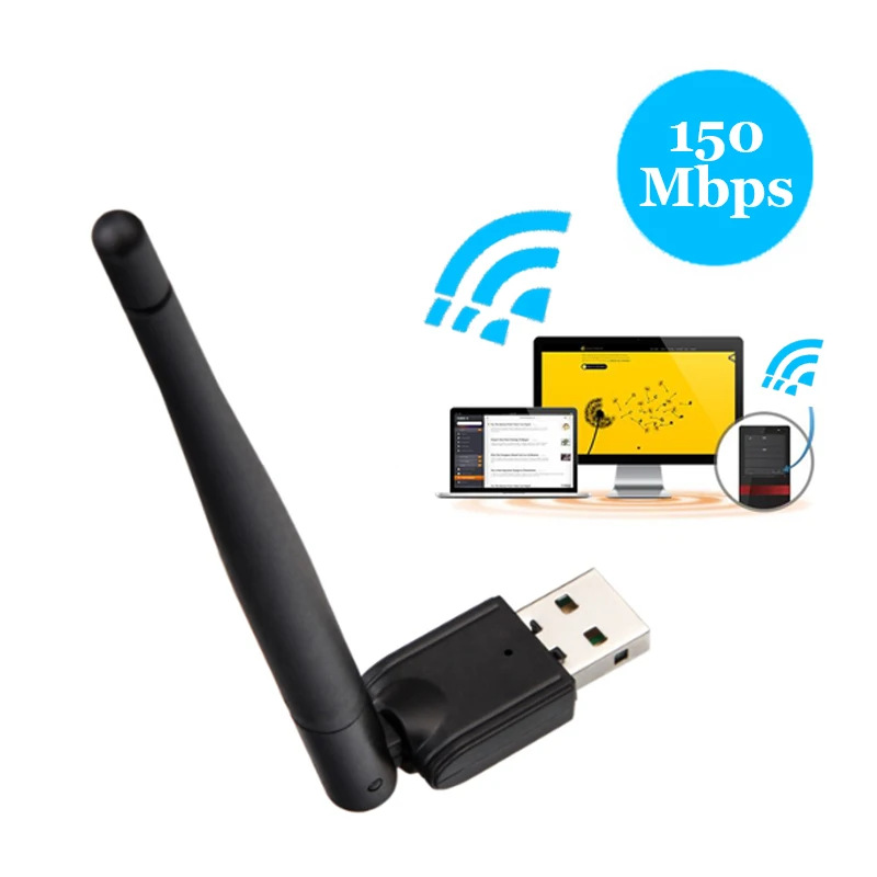 ralink mt7601 chipset wireless  network antennas adaptor 2.4g antenna wifi usb host adapter for dvd player