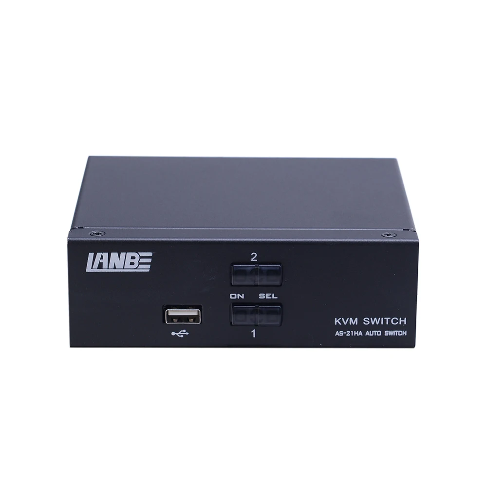 Professional R&D Center 4K@30fp Video Resolution Single Monitor 2 Port HDMI KVM Switch