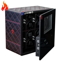 JIMBO High quality PU leather automatic vibrator watch winding watch winder luxury box