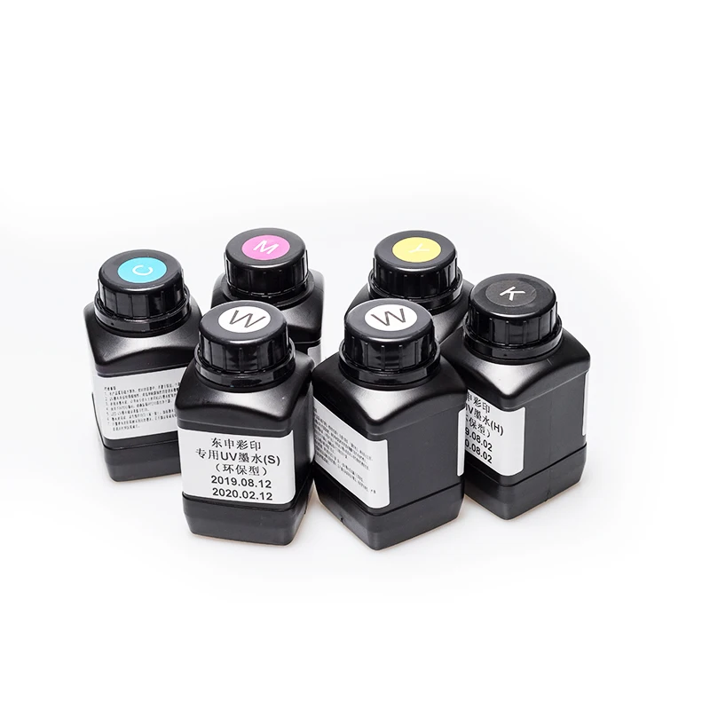 DOMSEM 250ML LED UV INK TX800 XP600 L800 L1800 L805 DX5 DX7 DX10 DX4 DX6 Printhead for Epson 1390 R1800 R1900 UV Printing Ink