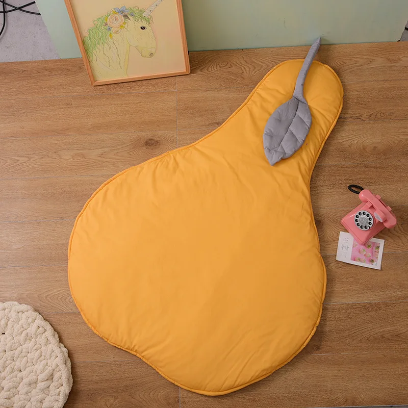 Pophorn Pear Shape Cutting Eco Friendly Yoga Exercise Desk Children Play Custom Wholesale Floor Kids Baby Games Mat