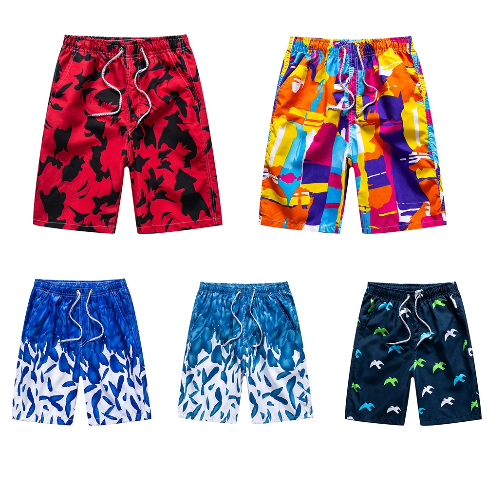 Custom Logo High Quality All Over Printed Polyester Sport Summer Sublimation Trunks Beach Surf Shorts For Men