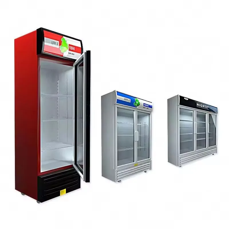 global door delivery 3-year warranty Display fridge refrigerator freezer Upright Display Commercial Beverage Cooler Refrigerator