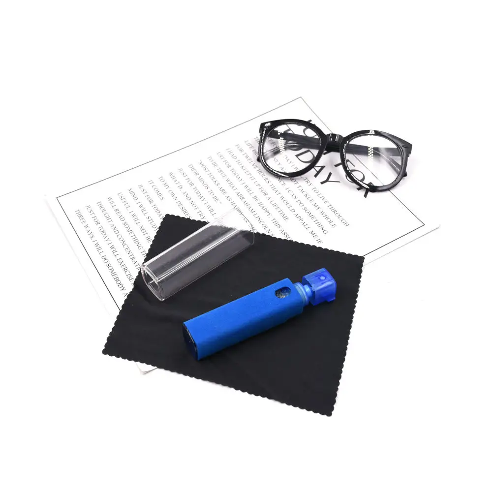 China factory 2 in 1 spray glass cleaner optical liquid cleaning tool precise design eyeglass cleaner spray