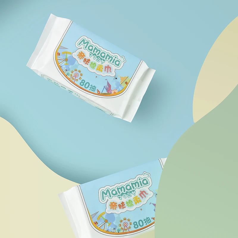 Good price non woven cotton disposable clean baby face towel in