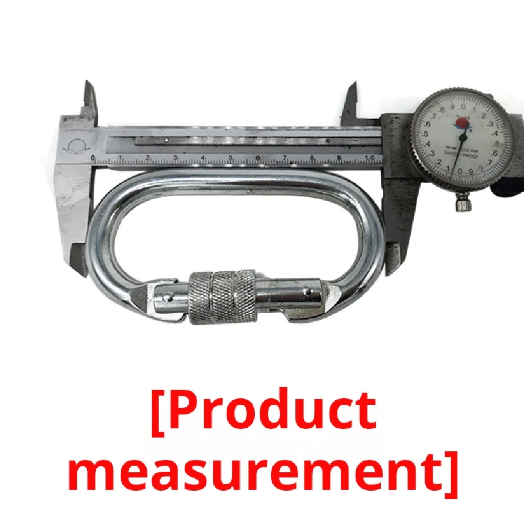 D Shape Snap Hook Carabiner Tactical Alloy Steel Carabiner Hooks Oval Hiking Climbing Carabiner