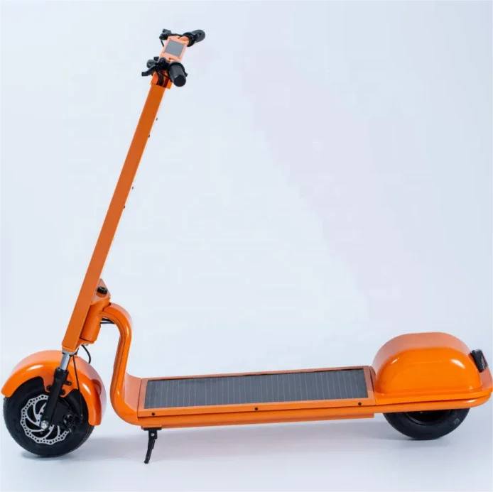 2 Wheels 350W 36V Speed 25km/H Fat Tire Electric Solar Scooter Citycoco Scooter Moped E-bike