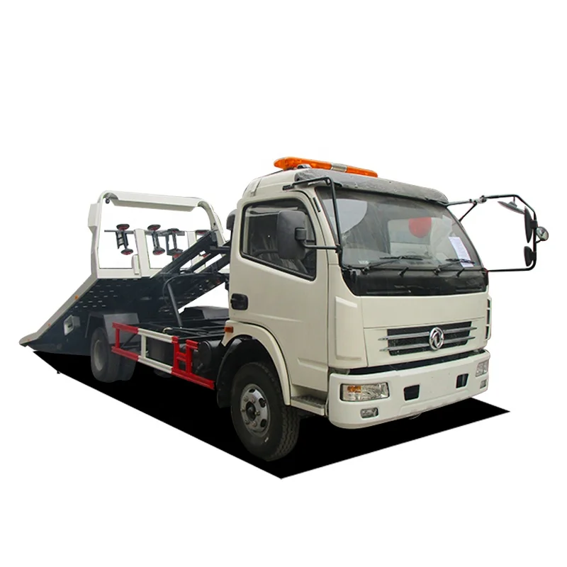 
road wrecker truck low slide flat bed recovery truck tow truck 
