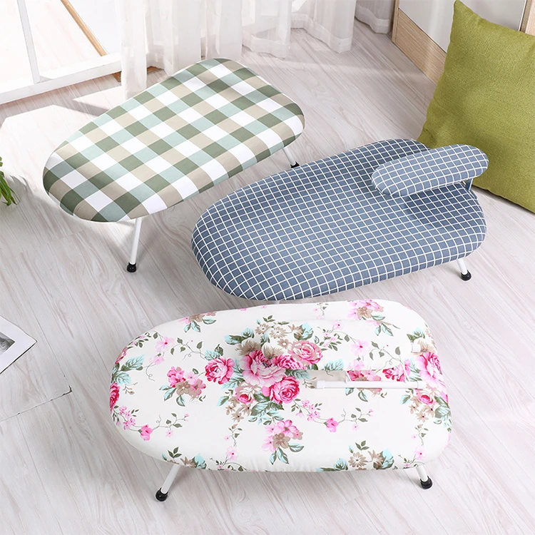 Household Accessories Home Hanging Countertop Ironing Table Mini Foldable Tabletop Ironing Board with Iron Holder