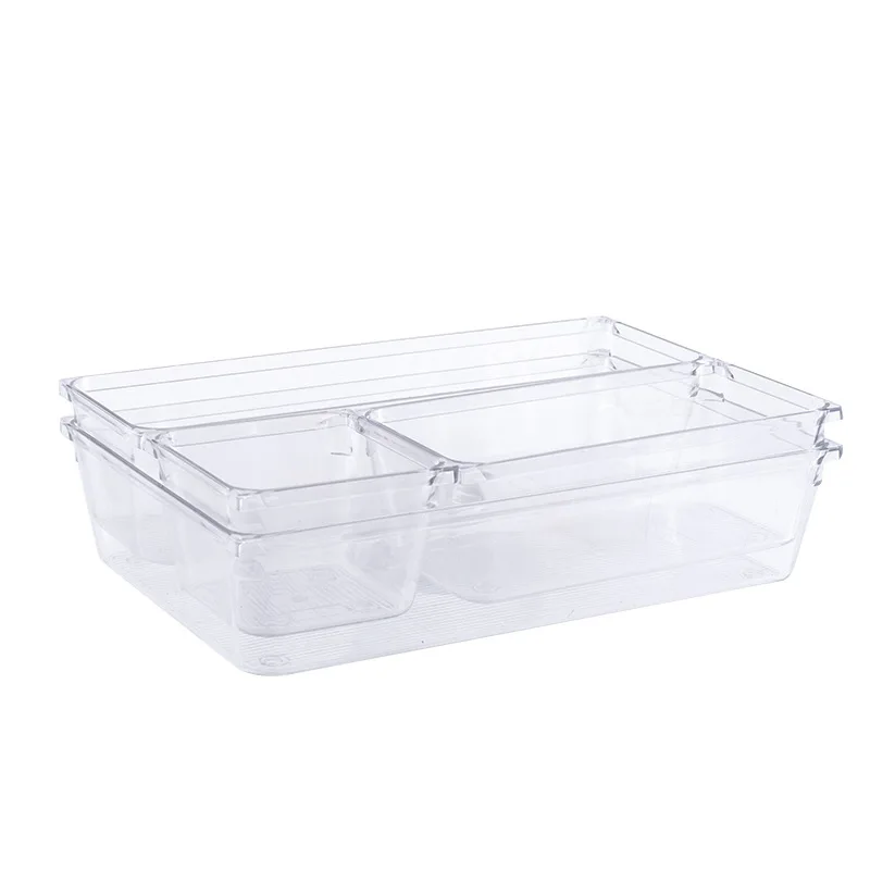 Household supplies cosmetic accessories eye shadow  transparent combination desktop storage box