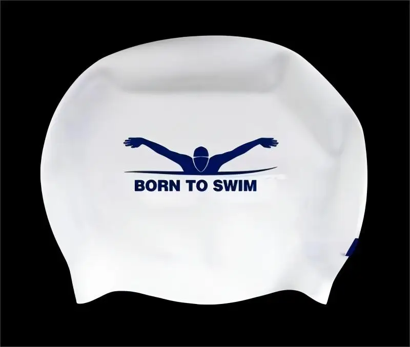 Lovely fish cartoon children silicone kids swimming cap eco-friendly custom swimming caps