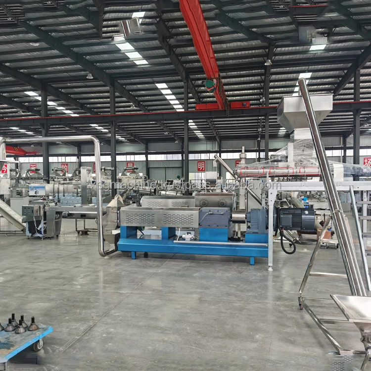 New Double-Screw Extruder Machine for Pet Animal Dog & Cat Food Production Stainless & Steel Pump Included Fish Industries Sale!