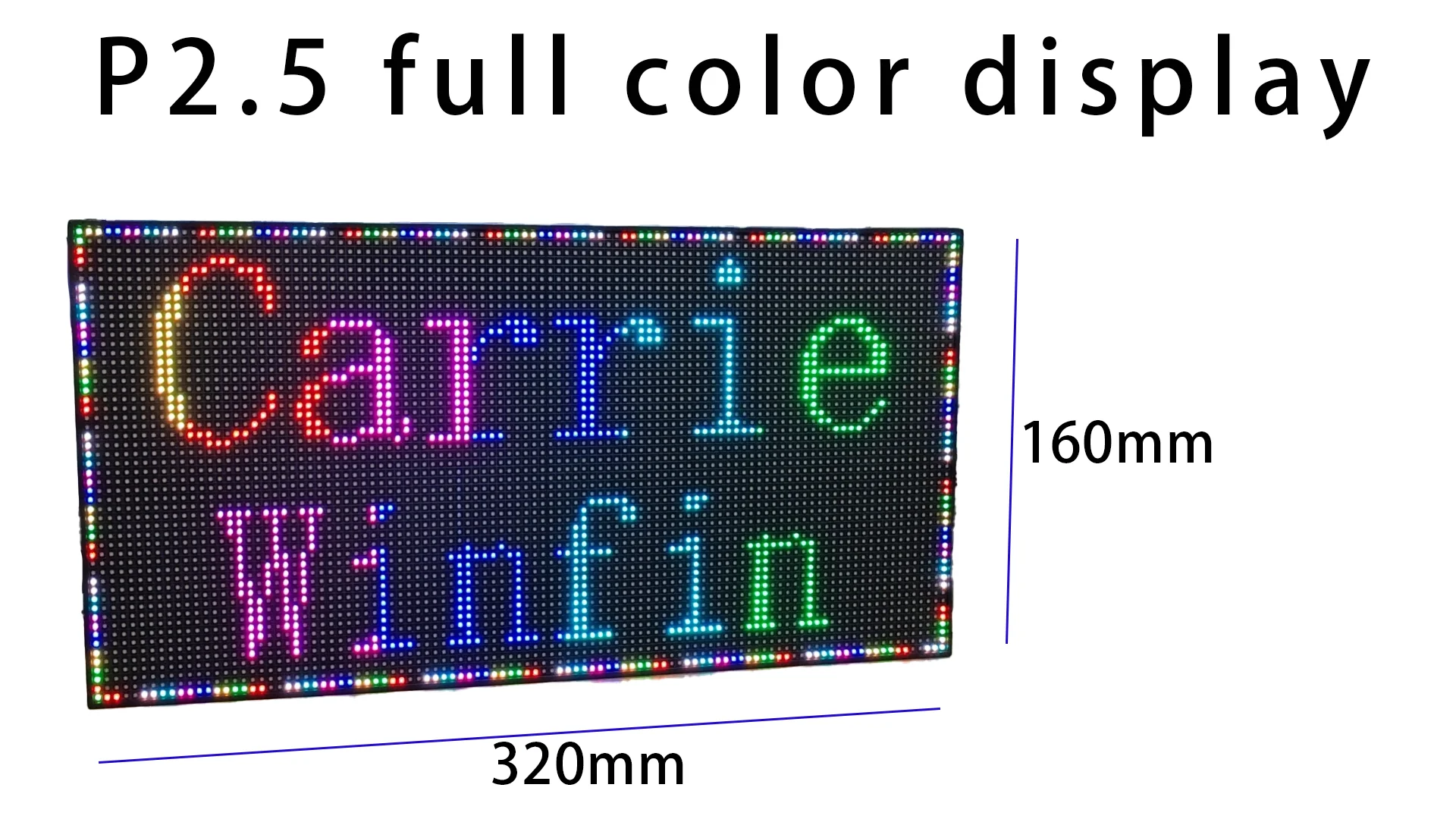 USB Programmable Scrolling Aerodrome LED Sign Message Board Full Color Text Image Animation Display Electronic Rolling Screen