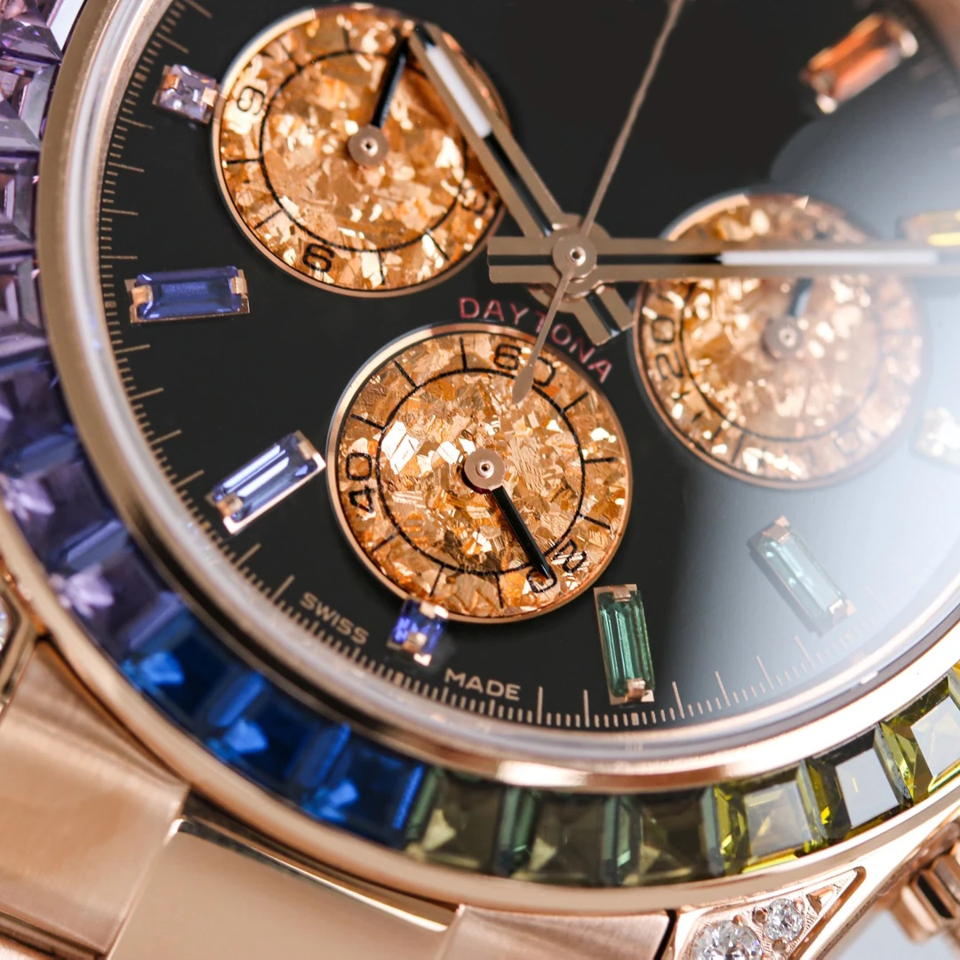 Top Quality New Luxury Design Inspired Famous Designer Brands Fashion Letters Coloured Diamonds Rol Mechanical Watches