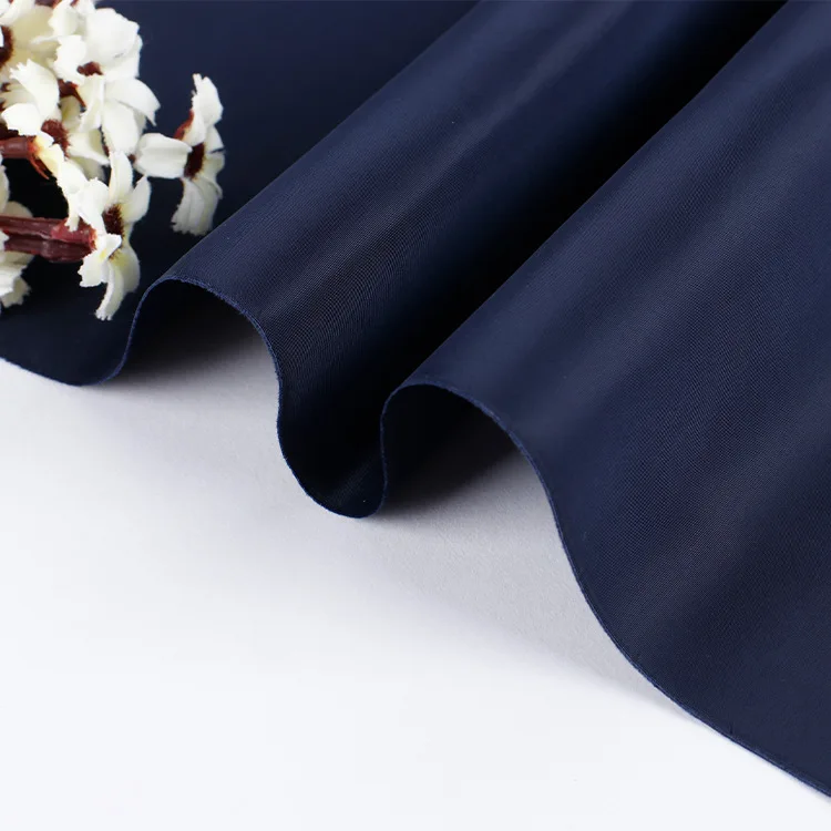 in stock 75D PU coating polyester plain taffeta water repellent waterproof woven Imitation Memory bag Fabric for coat jacket