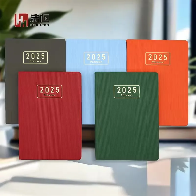 А5 Заказная кожаная благодарность Cuadernos журнал планировщик трендовый 2025 дневник блокнот календарь Подарочный