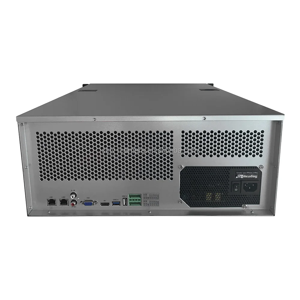 Professional Rack Mounting 16CH Alarm RAID 0 1 5 6 10 H.265+ 24 SATA HDD Slot 128 Channel IVR Super IP AI 12MP 8MP 4K 128 CH NVR