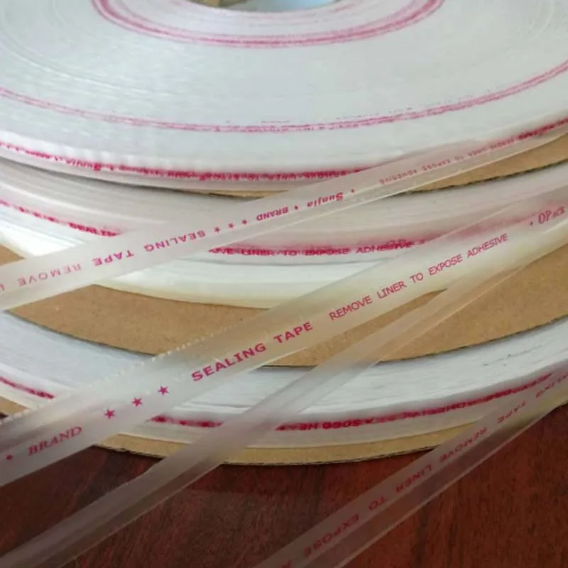 HDPE Adhesive Resealable Antistatic15MM PE Eco Friendly Double Sided  Bag Sealing Tape