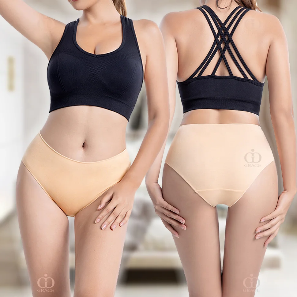 M-XXL Custom Wholesales Mid-Rise Women Pure Cotton Seamless Ladies Classic Branded Plus Size Fat Underwear Panties for Women