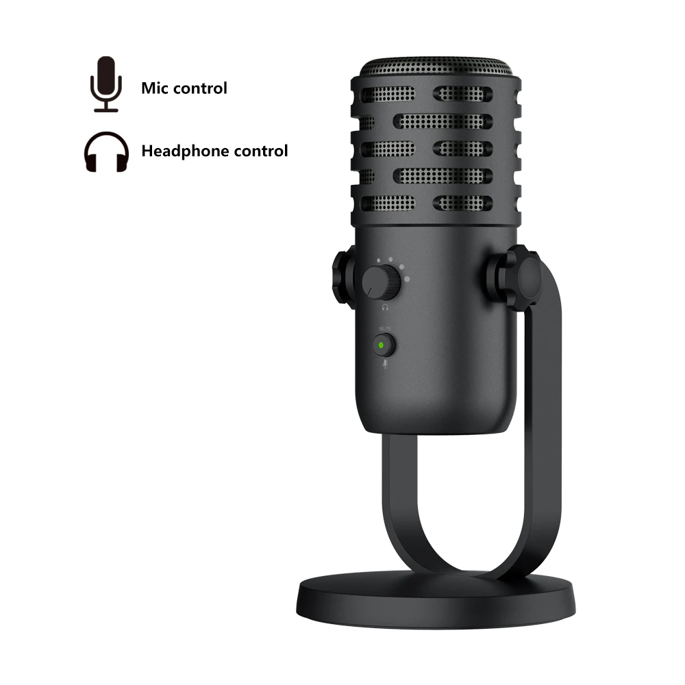 Youtube Microphone Condenser Microphone Professional Webcast Live Studio Recording Singing Broadcast PC Desktop Mic Manufacturer