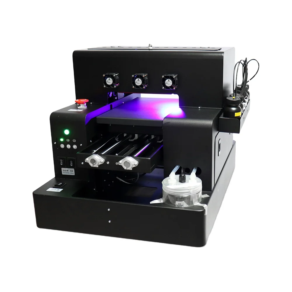 glass printing used a4 uv printer uv inkjet bottle printer 6 color uv printing machine