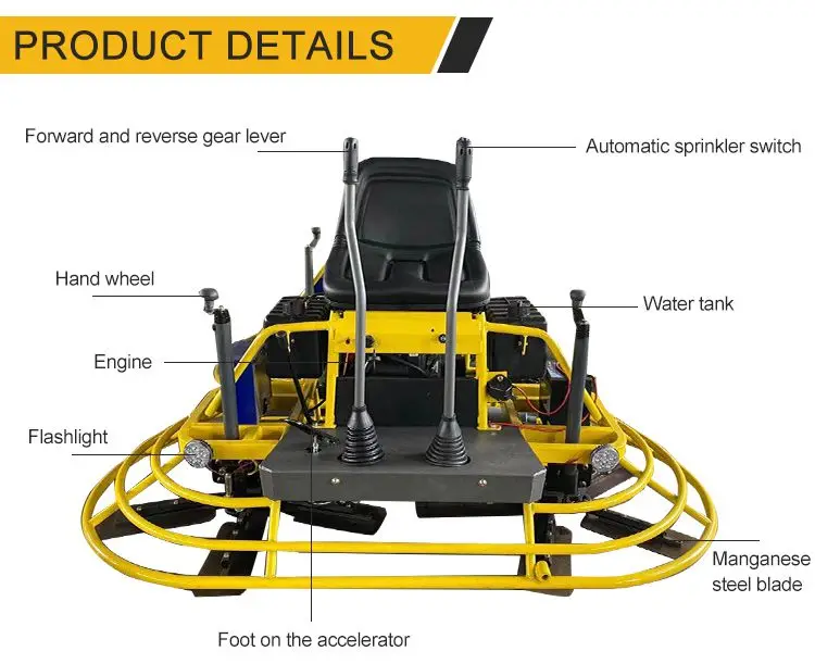 Hot Selling Centrifugal Clutch Concrete Trowel Machine For Sale