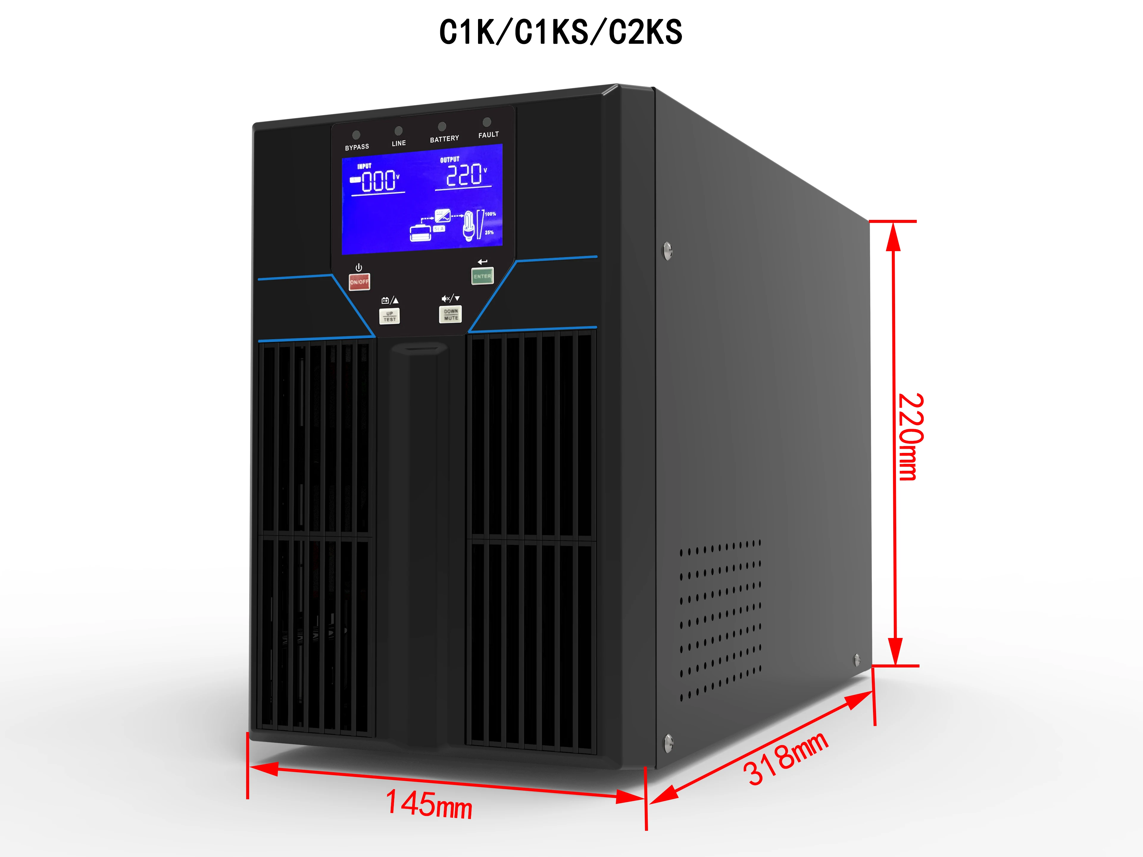 Онлайн ups большой емкости 1 кВА 2 3 с гарантией