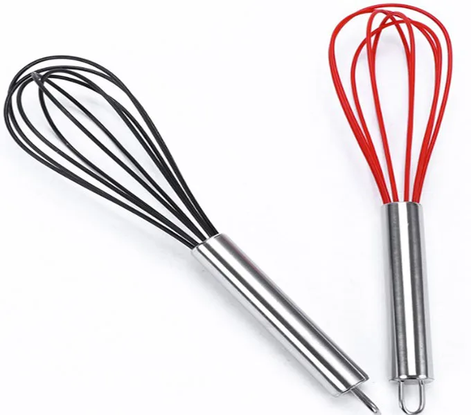 10 Inch Stainless Steel Silicone Wire Egg Beater Egg Mixer Whisk for Baking