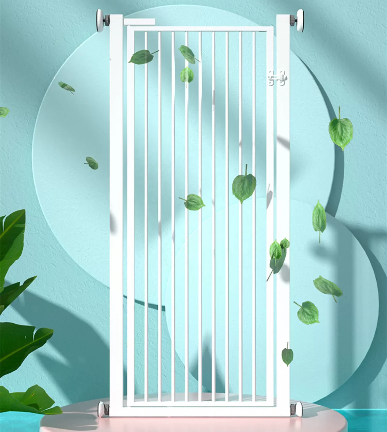 safety Gate Expandable Security Door Blasting Metal Stairs Gate Security Fence 73-137 cm Made in China Pets Gate