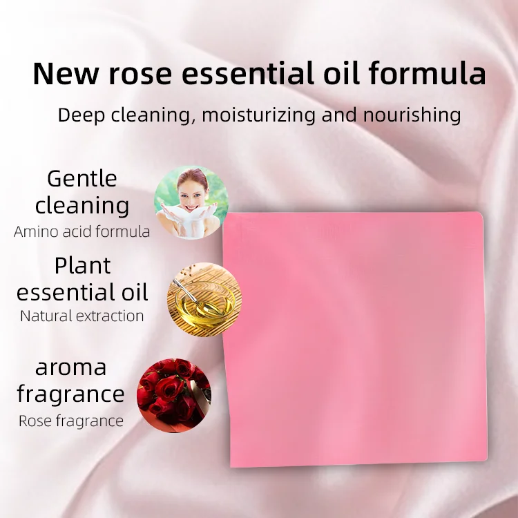 Factory wholesale rose essential oil soap organic natural whitening handmade soap