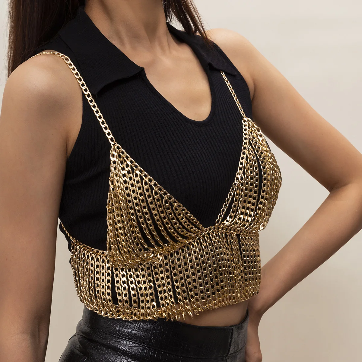 Wholesale Fashion tassel chain bikini body chain Sexy beach show creative clothing chain