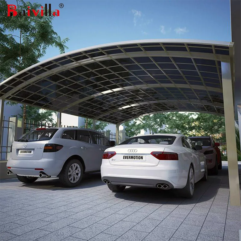 Автономная Защита от солнца для гаража поликарбонатные крыши