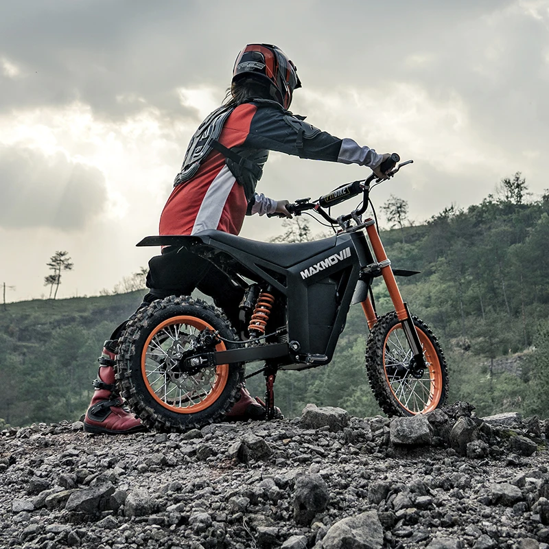 MAXMOV Factory Wholesale Ce Certified Electric Dirt Bike with 50km/H Max Speed 48v 21ah Battery Electric Motorcycle for Sale