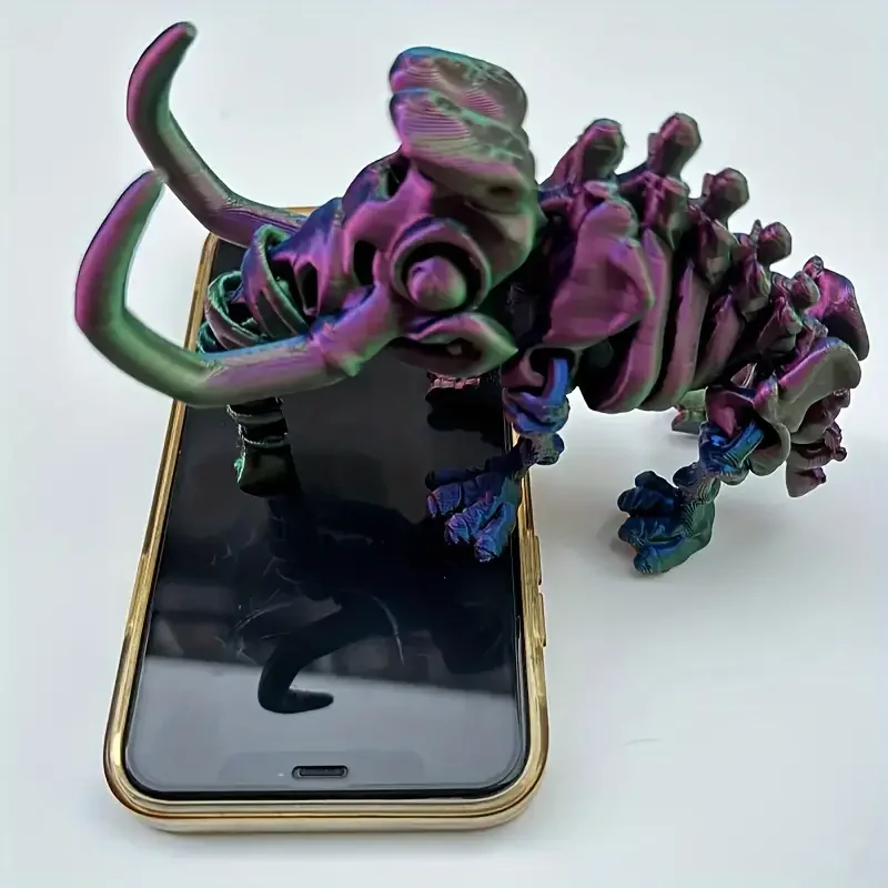 Custom 3D Printed Surprise Mystery Dragon Egg Articulated Sparkling Blue Crystal Dragon 3D Printing Dragon