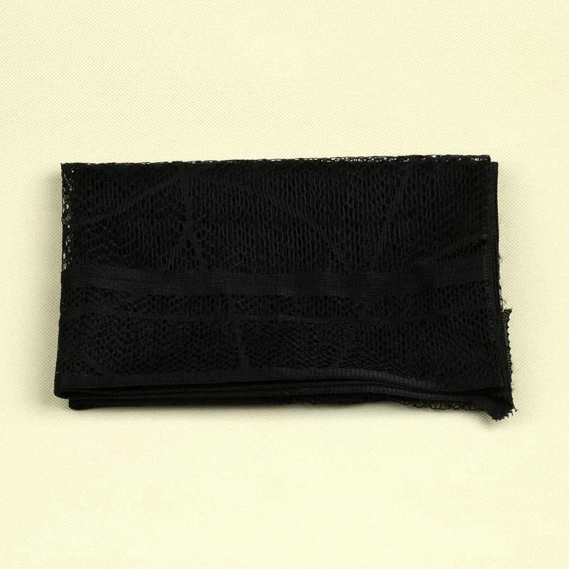 
Vlovelife Black Lace Bat Spider Web Fireplace Mantle Window Curtain Door Panel Scarf Halloween Decoration 