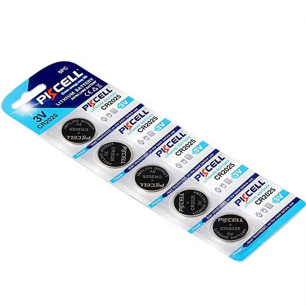 li/mno2 battery lithium button cell battery cr2025 3v 150mah for watch calculator medical equipment