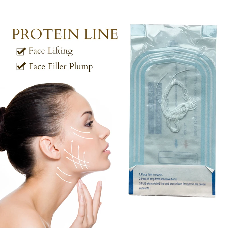 New arrivals protein facial collagen threads no needle collagen gold thread lift for wrinkles