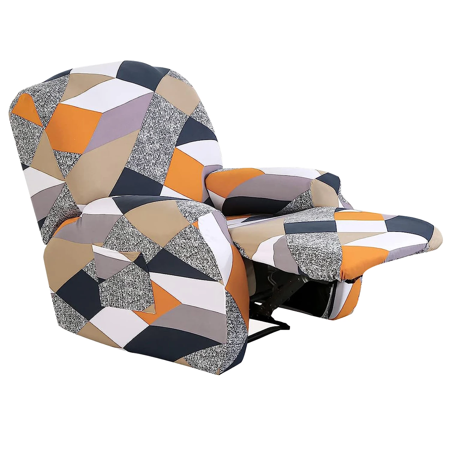 Wholesale Covers Sofa Printed Spandex Fabric Seat Recliner Stretch Elastic Sofa Cover