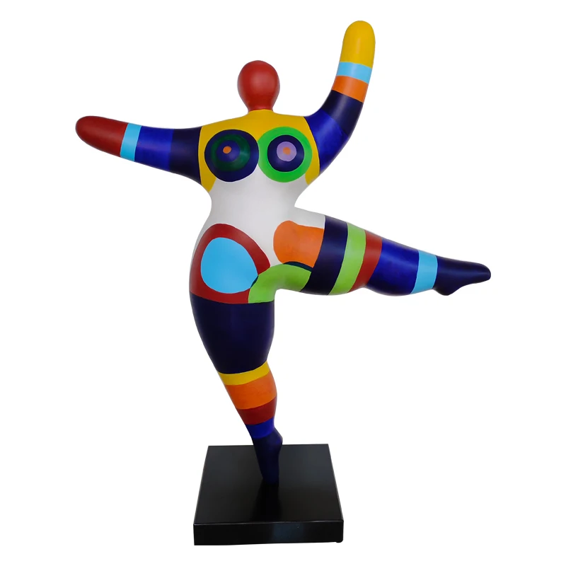Modern decoration life size lady statue fiberglass woman sculpture fat women dancing sculpture statue