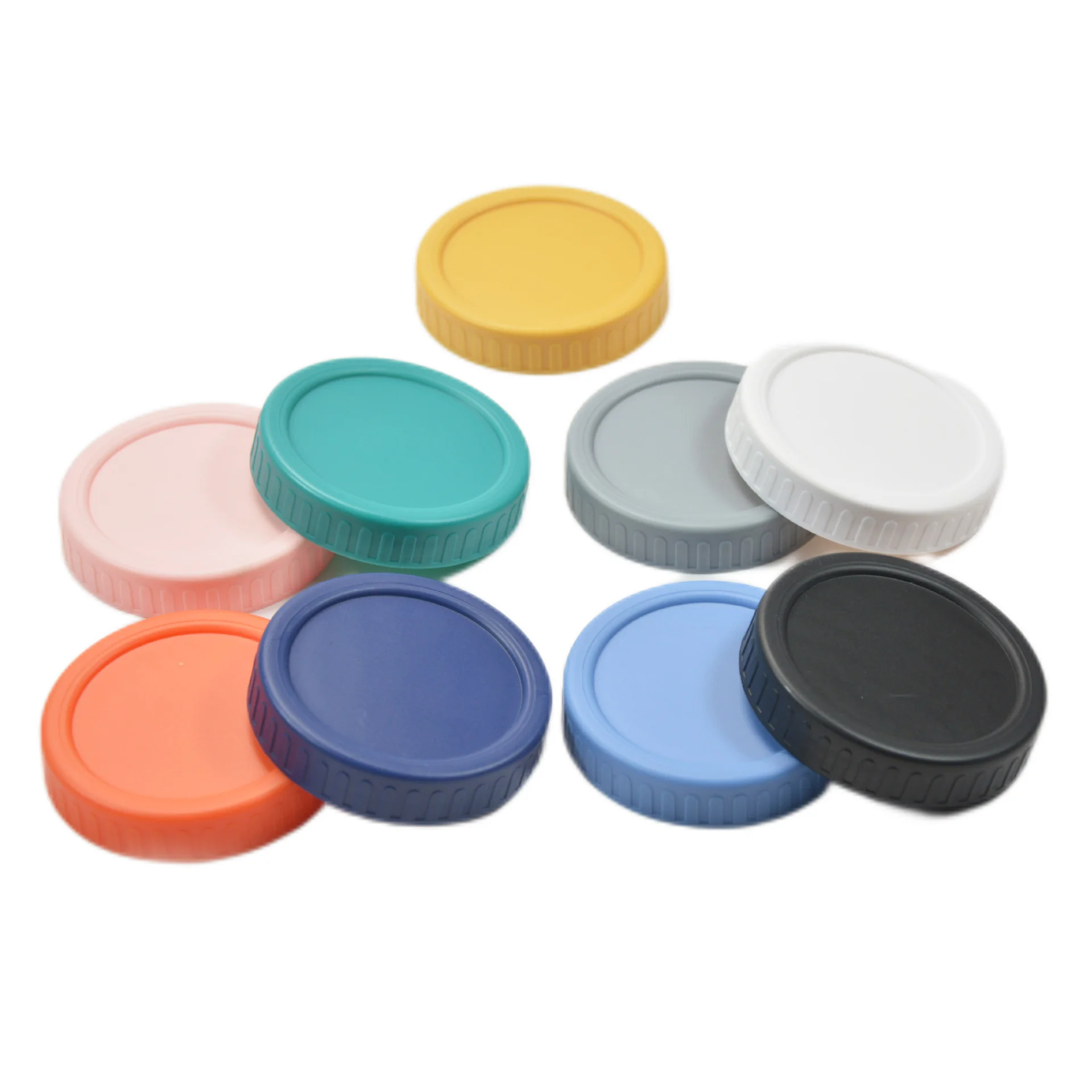 70mm 86mm plastic caps  bottle cup lid with silicon seal foam liner storage bottle mason glass jar lid