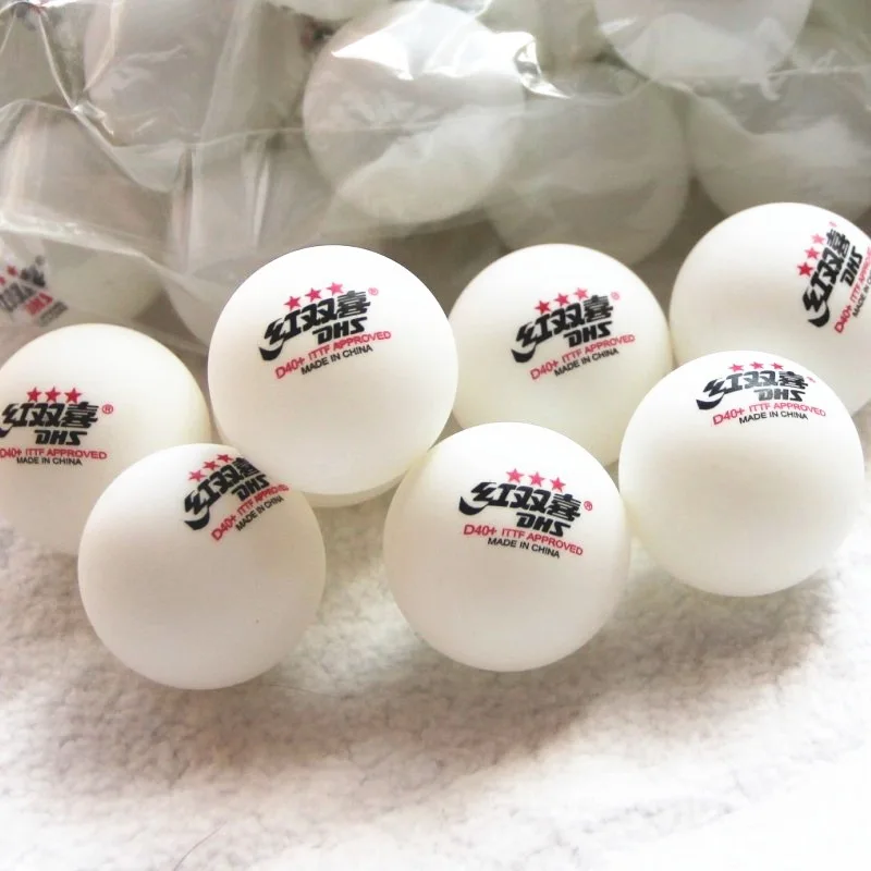 Бело-желтый D40 трёхзвездочный Профессиональный мяч для соревнований из Abs материала для настольного тенниса
