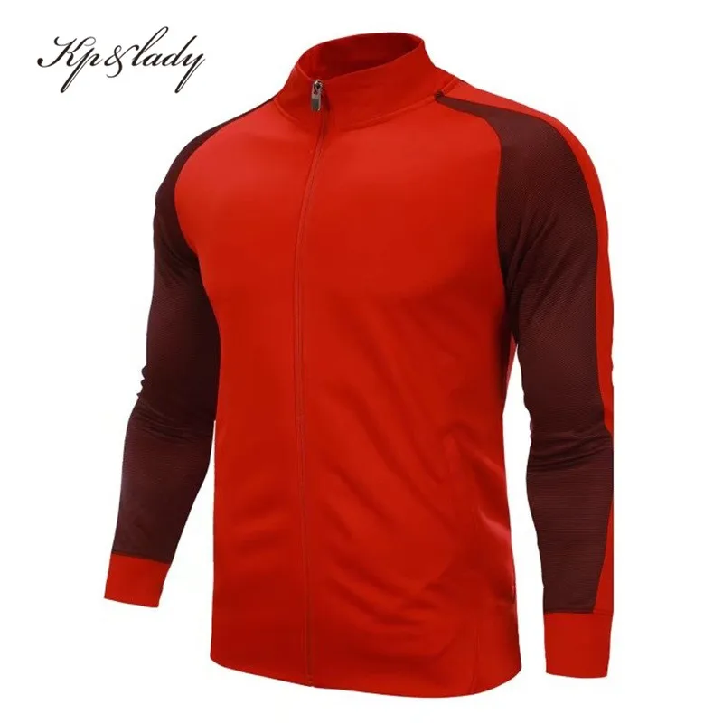 2020 New Style Custom Logo Full Zip Warm Up Football Tracksuit Men Soccer Jacket