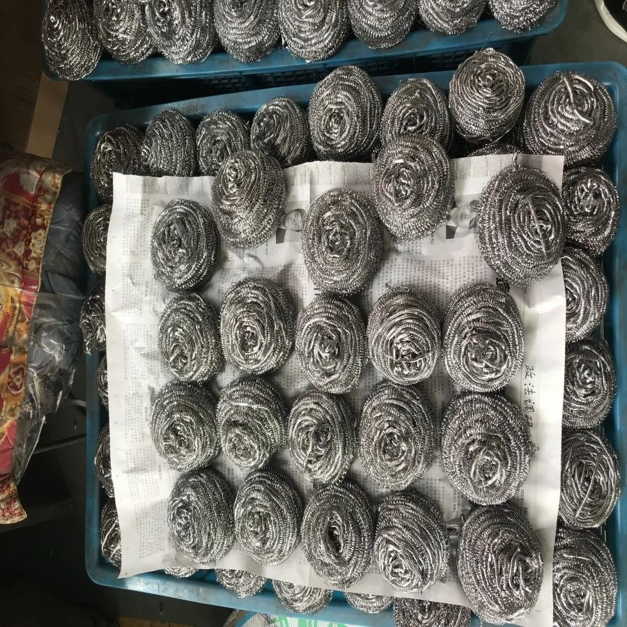 Tianchang Jinhao Factory Household in Bulk Packing 410 / 430 Stainless Steel Scrubber for Kitchen Cleaning