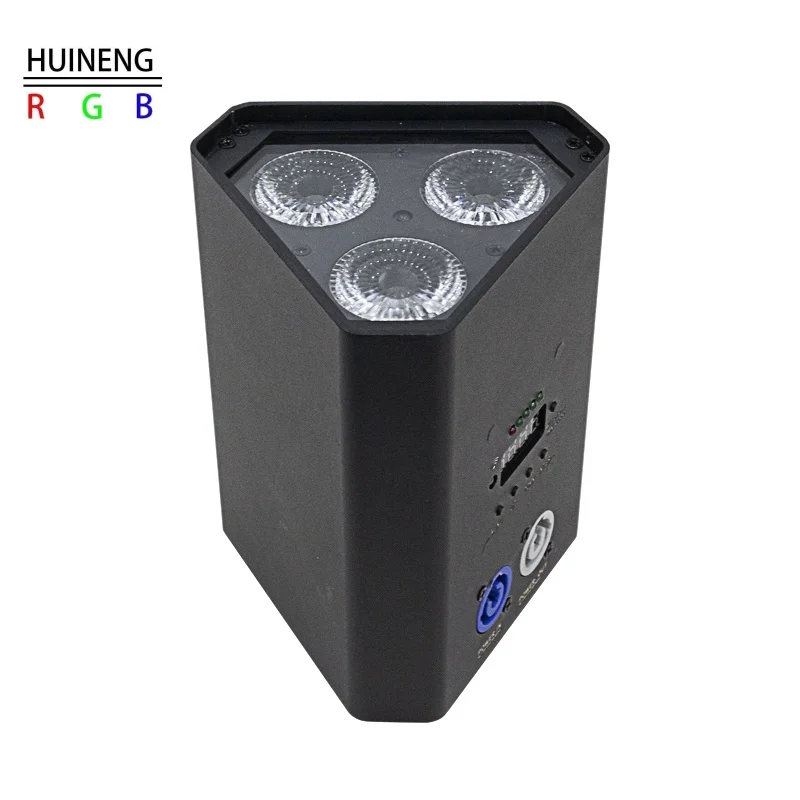 Battery LED Powered 3pcs RGBWA+ UV 6in1Wireless Stage Light for Wedding DJ Party