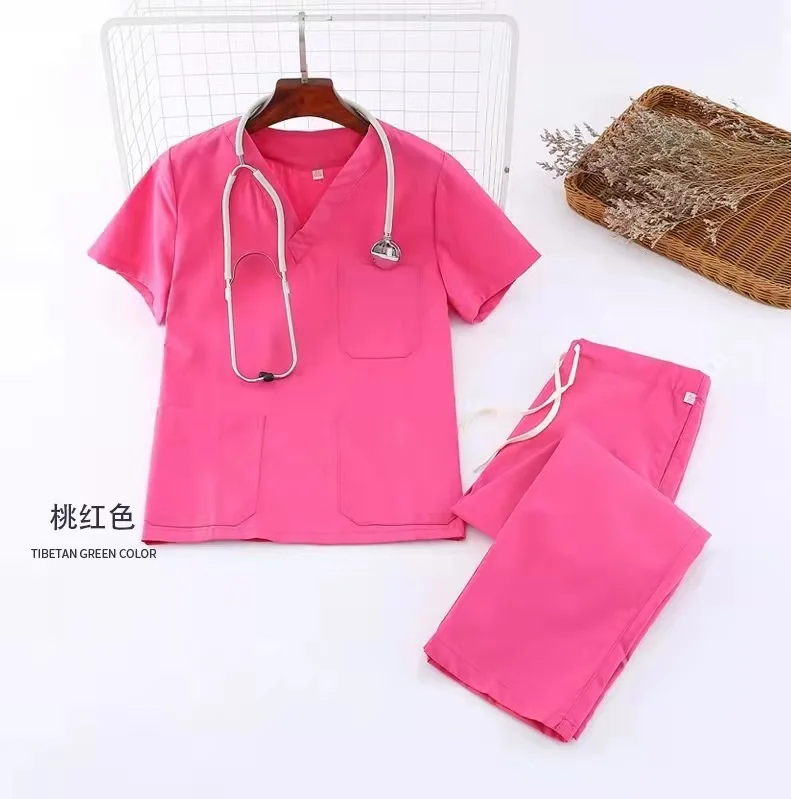 Manufactory Customize Scrub Anti Wrinkle Hospital Uniform Jacket Stretch Nursing Uniforms Medical Scrub Jackets Nurse Sets