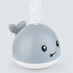 Creative cute Bath Toys Light Up Water Spraying Whale Squirt Toy LED Bathtub Shower Pool light Bathroom Toy for Baby