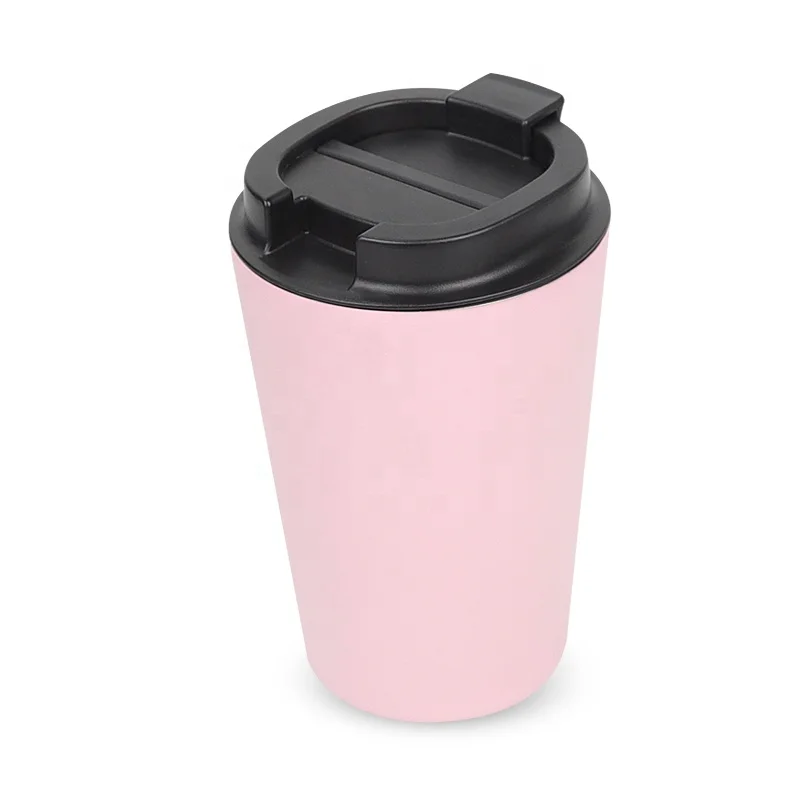 Insulated Tumbler Cup with Flip Lid | Reusable Stainless Steel Water Bottle for Cold Brew Tea Iced Coffee Travel Mug