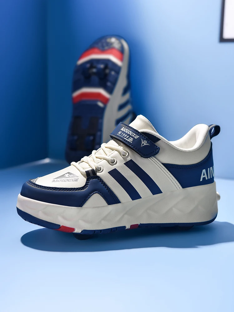 Custom Girls Boys wheel shoes on wheels sneakers with wheels Factory Deformation Roller Skate Shoes for adults