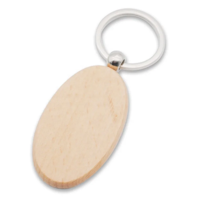 Custom Logo Engraved Named Promotional Souvenir Craft Blanks Key chain House Key Ring Surfboard Wooden Wood Keychain
