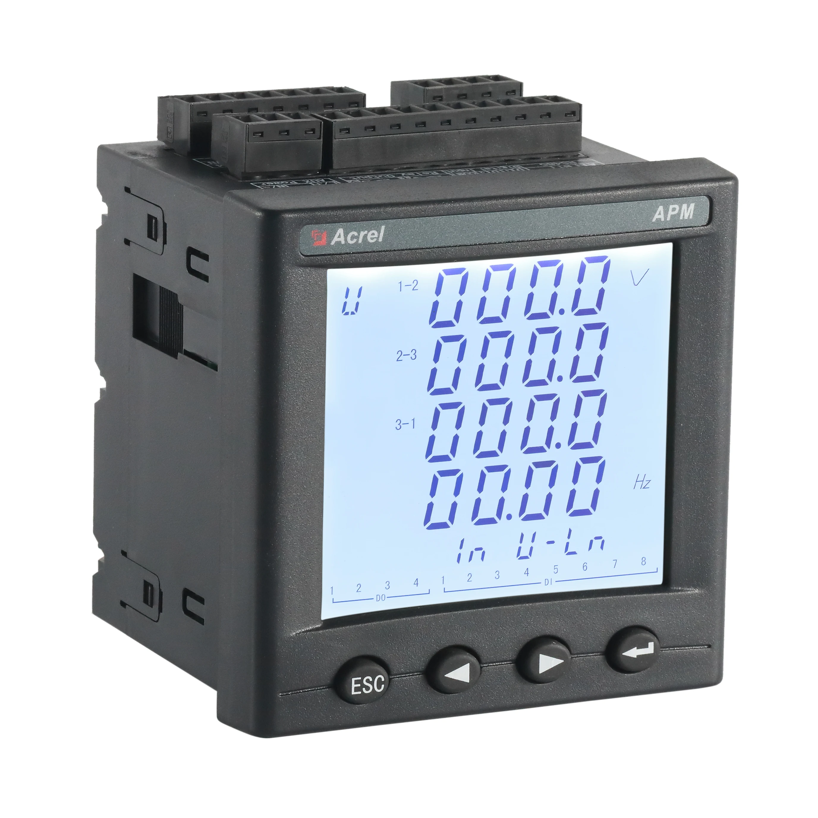 Acrel Hot Sell 3 phase Profibus energy monitor analyzer class 0.5s multifunction meter power analyzer for PV grid-connected cabi
